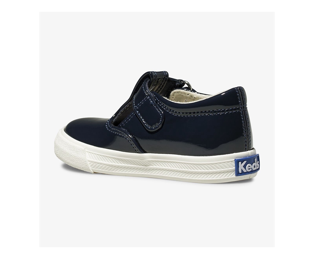 Slip Ons Keds Niños Azul Marino - Daphne Patent - 806-OCJFSU